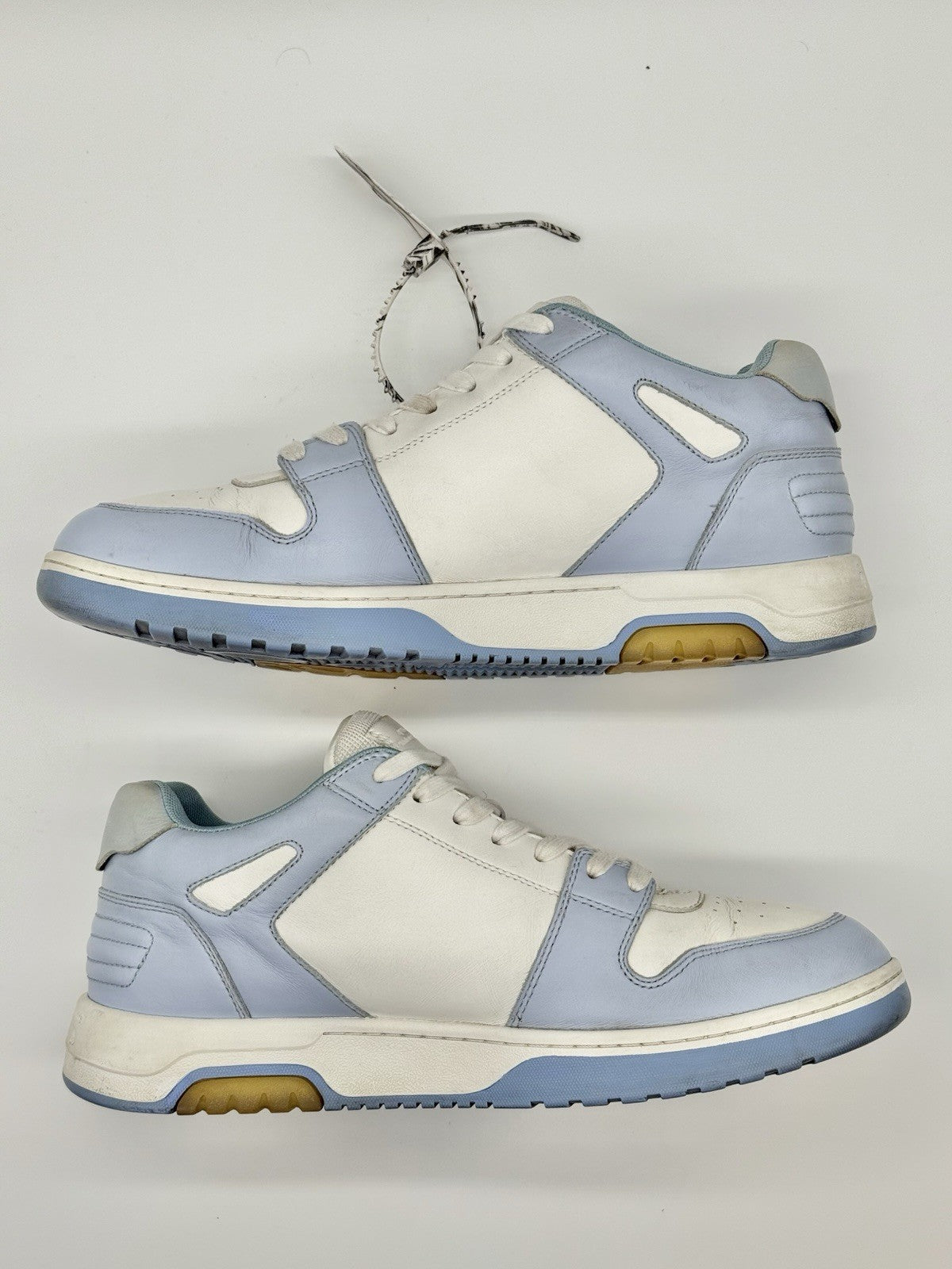Size 12 - Off-White Out of Office White Light Blue Suede