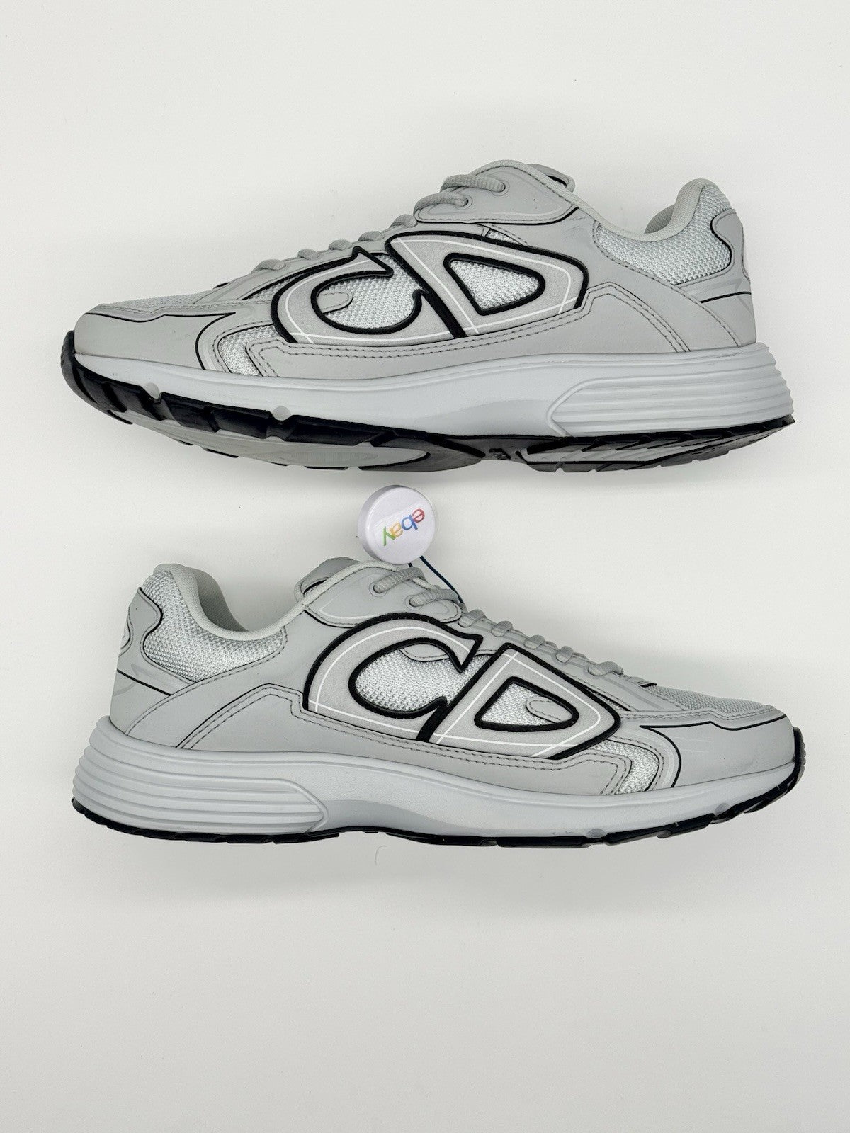WORN TWICE Size 10 - Dior B30 Charcoal Light Grey