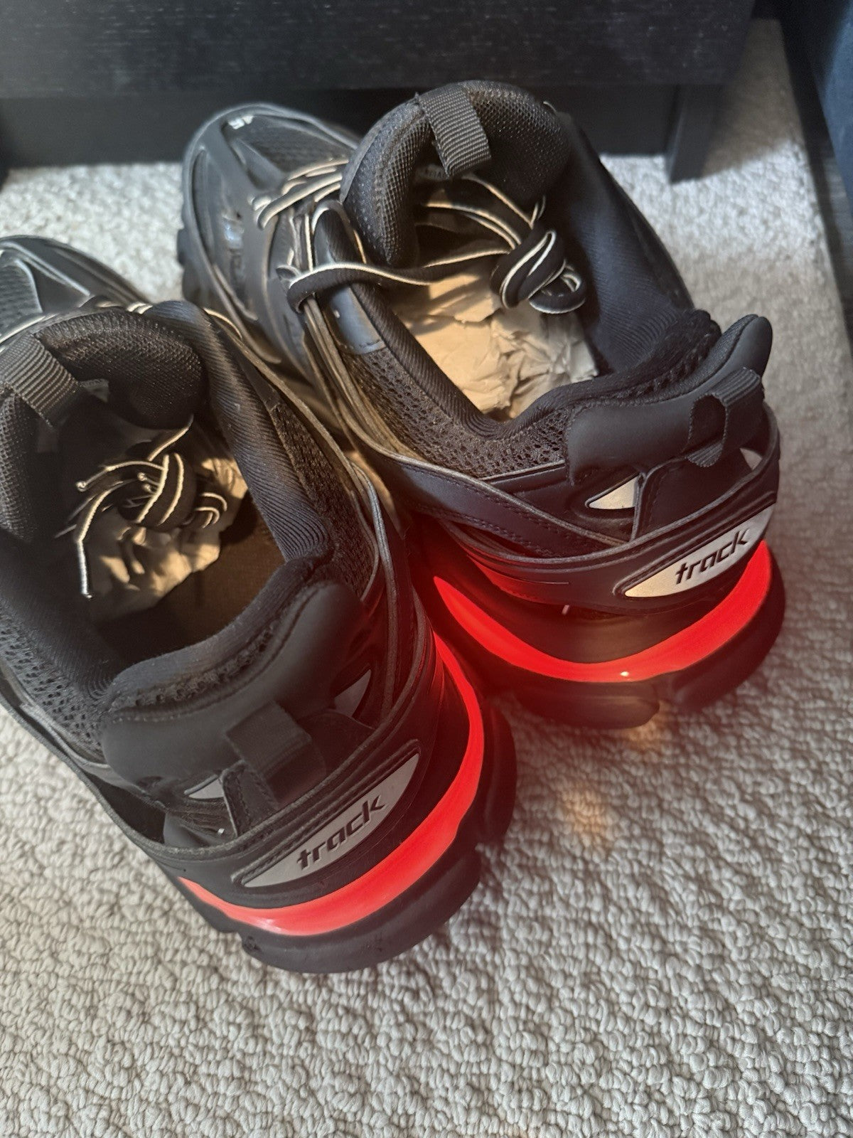 WORN TWICE Size 12 - Balenciaga Track LED Sneaker Black