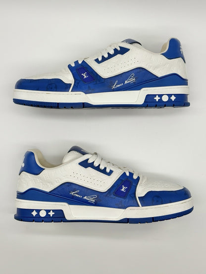 Size 11 - Louis Vuitton Trainer Low #54 Mini Monogram - Blue