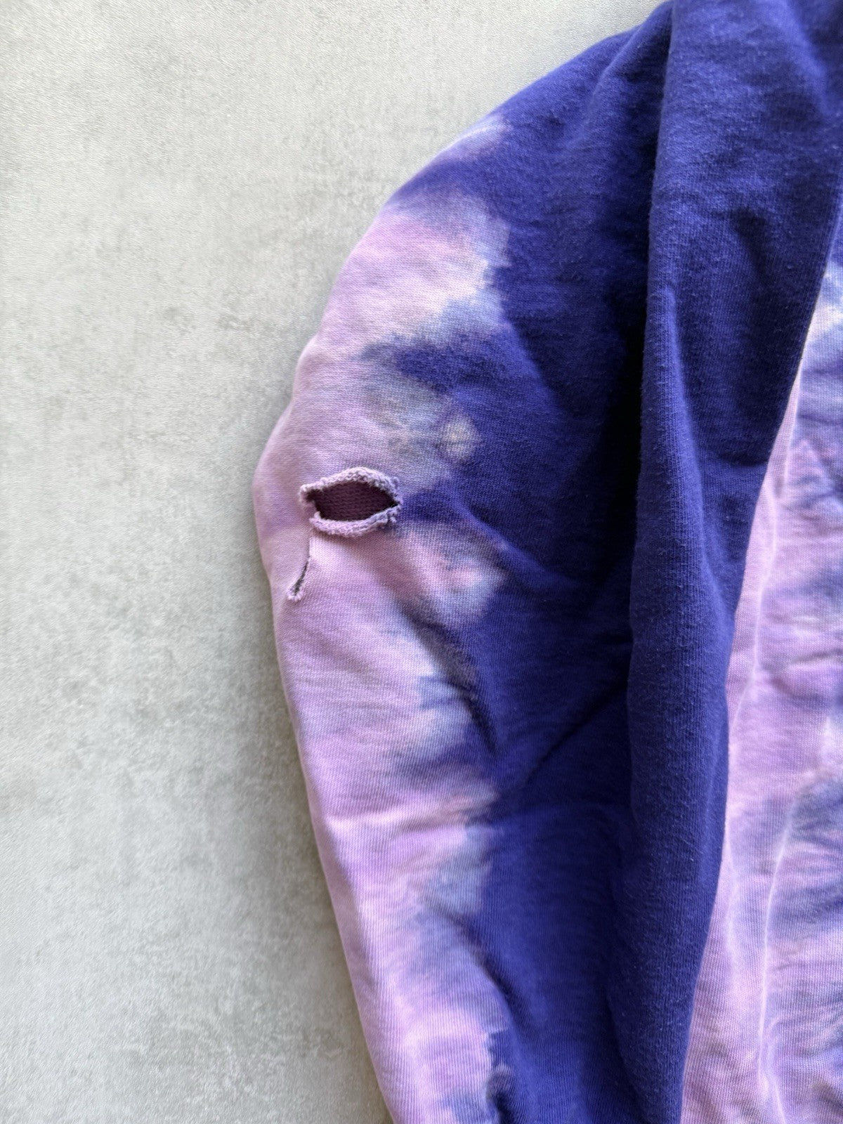 Supreme Hoodie Purple Medium Mens Tie Dye