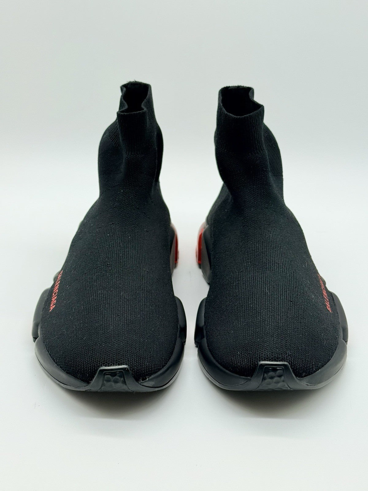 WORN ONCE Size 10 - Balenciaga Speed Trainer Black Red