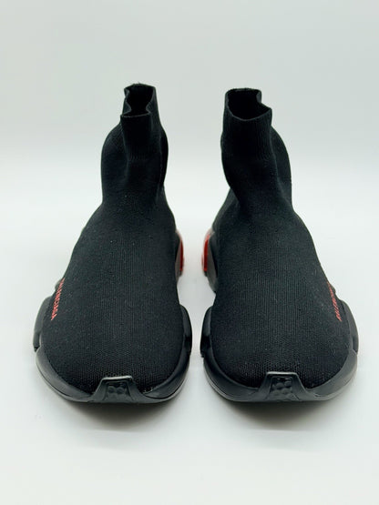 WORN ONCE Size 10 - Balenciaga Speed Trainer Black Red