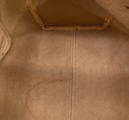 Auth Christian Dior Trotter Pattern Canvas Leather Navy Mini Boston Bag NS101457