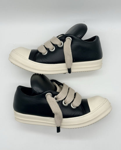 Size 10 - Rick Owens Luxor Jumbo Padded Low Black Milk