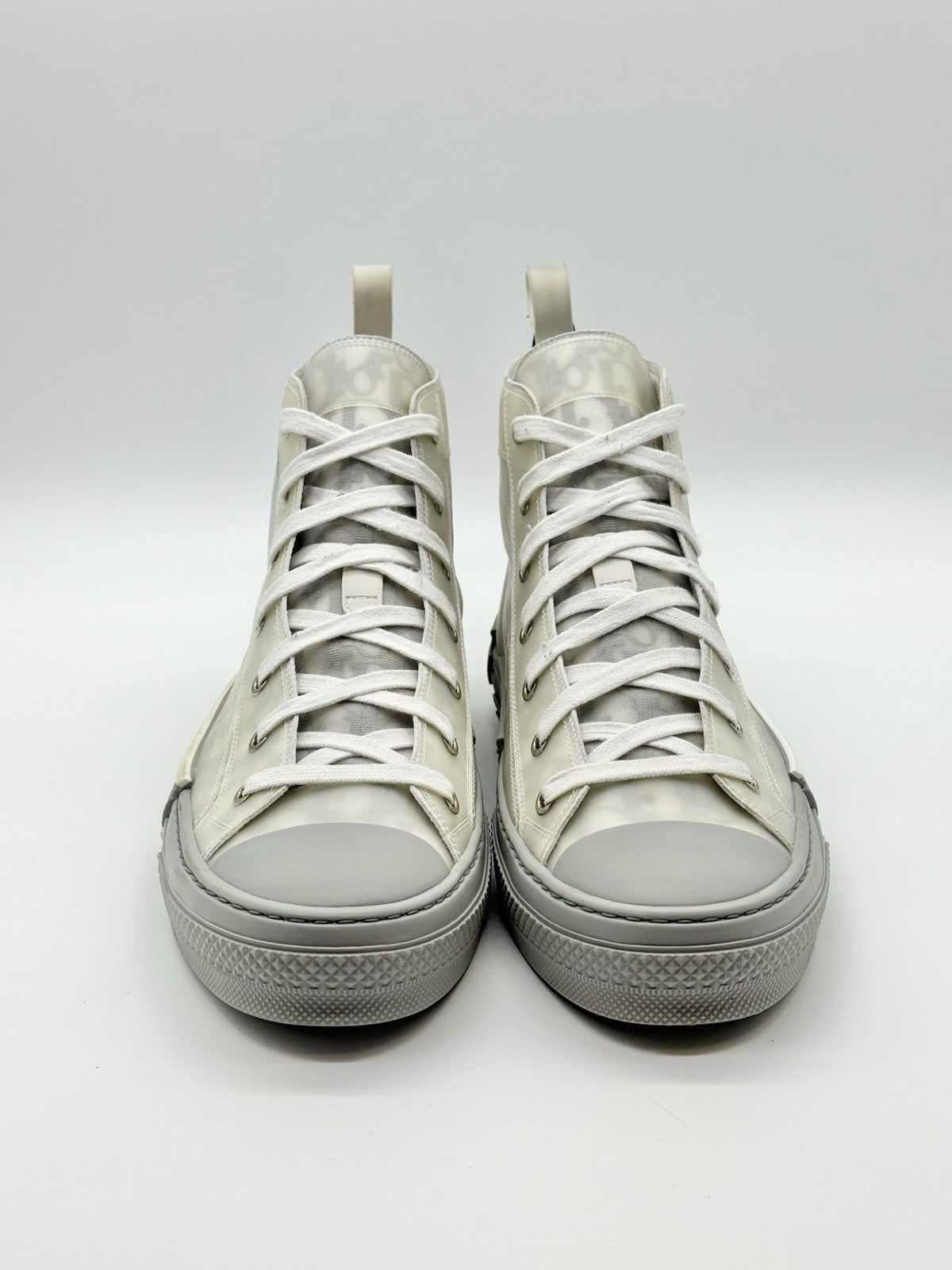 WORN ONCE - Size 10 - Dior B23 High Dior Grey White Oblique