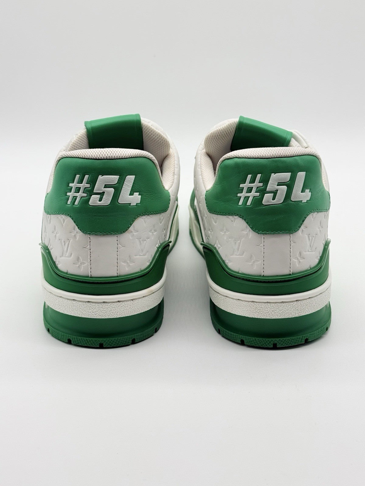 Size 11 - Louis Vuitton Trainer Low #54 Mini Monogram - Green