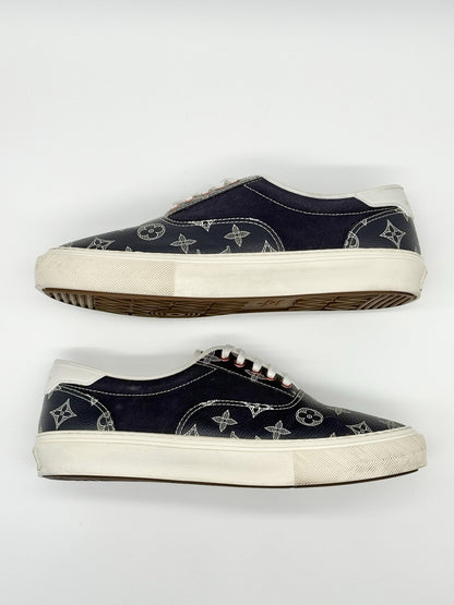 Size 9.5 - Louis Vuitton Monogram Trocadero Sneaker Low Blue White