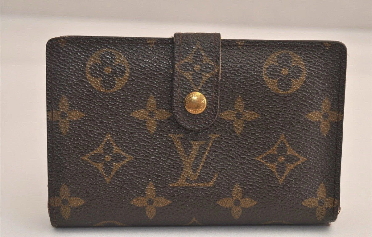 Louis Vuitton Monogram Porte Monnaie Billets Viennois M61663 Wallet 5846M