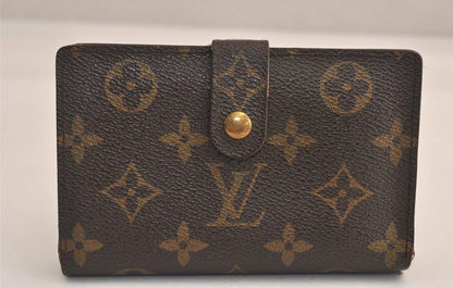 Louis Vuitton Monogram Porte Monnaie Billets Viennois M61663 Wallet 5846M