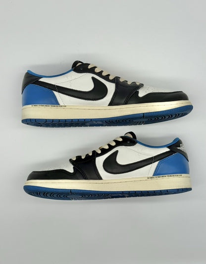 Size 9.5 - Jordan 1 Retro x Fragment Design x Travis Scott Low Blue