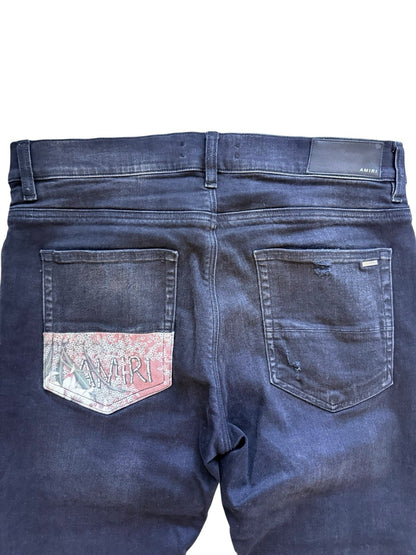 Amiri Ripped Black Jeans Size 34 ($1295 Retail)