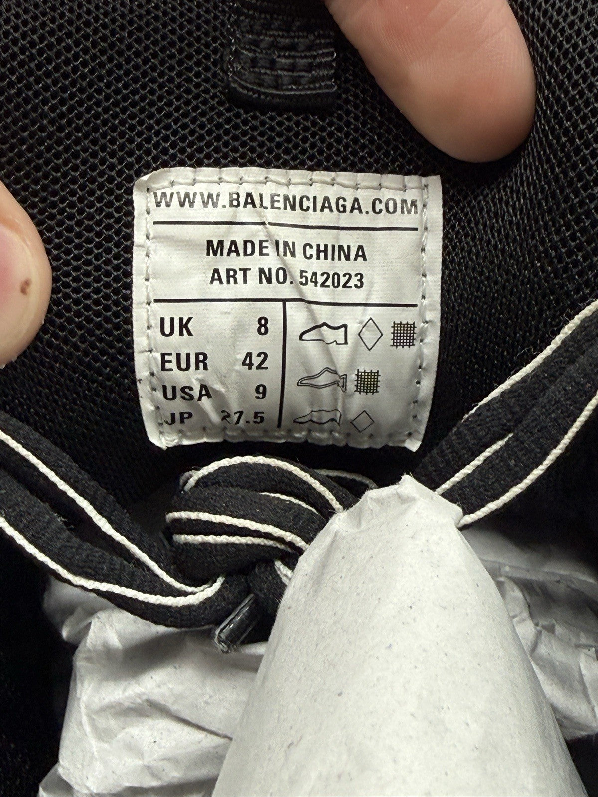 Size 9 - Balenciaga Track Triple Black