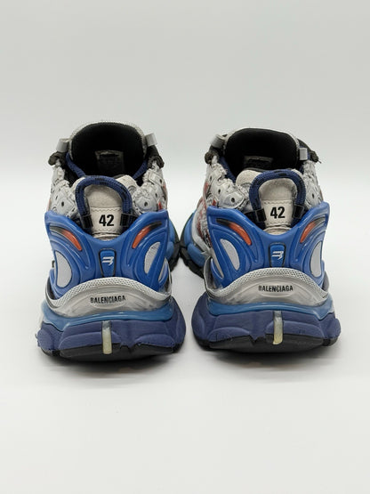 Size 9 - Balenciaga Runner Sneaker Grey Red Blue