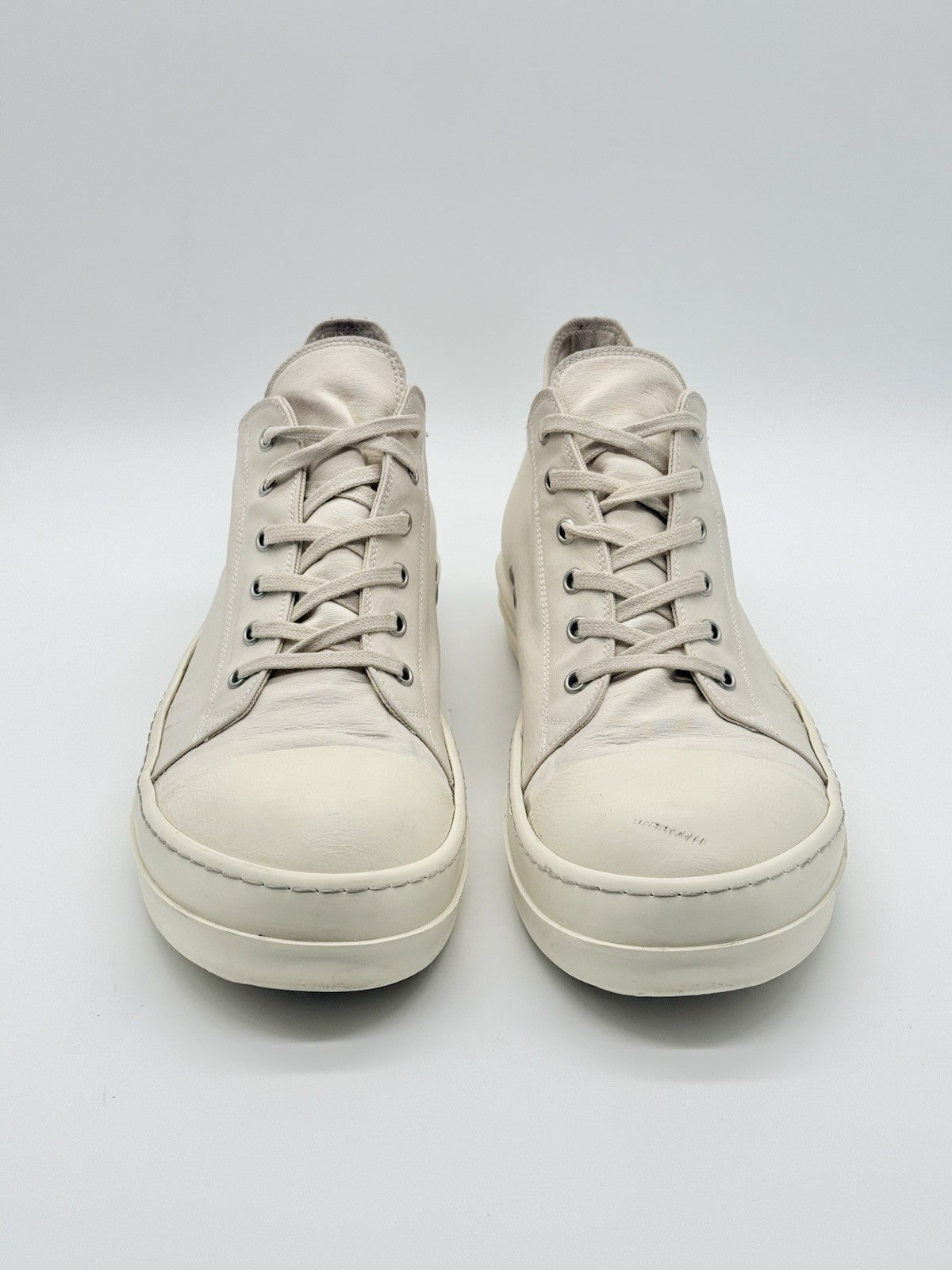Size 11 - Rick Owens Low Ramones White