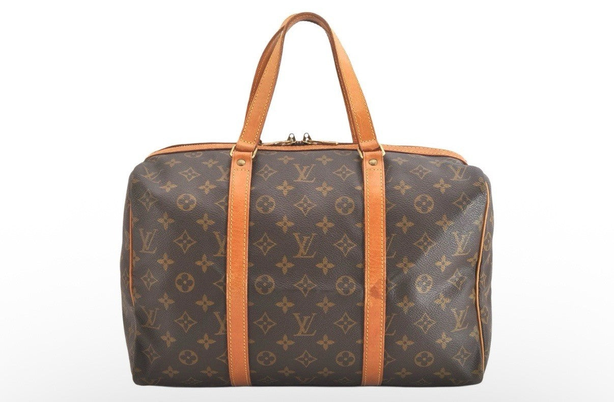 Authentic Louis Vuitton Monogram Sac Souple 35 Hand Boston Bag M41626 LV 2699N