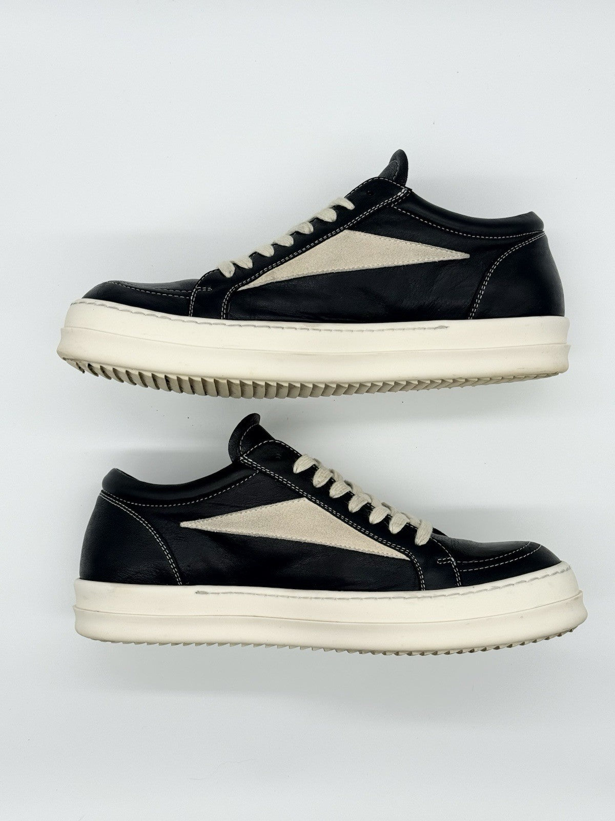 Size 10.5 - Rick Owens Vintage Lows Black