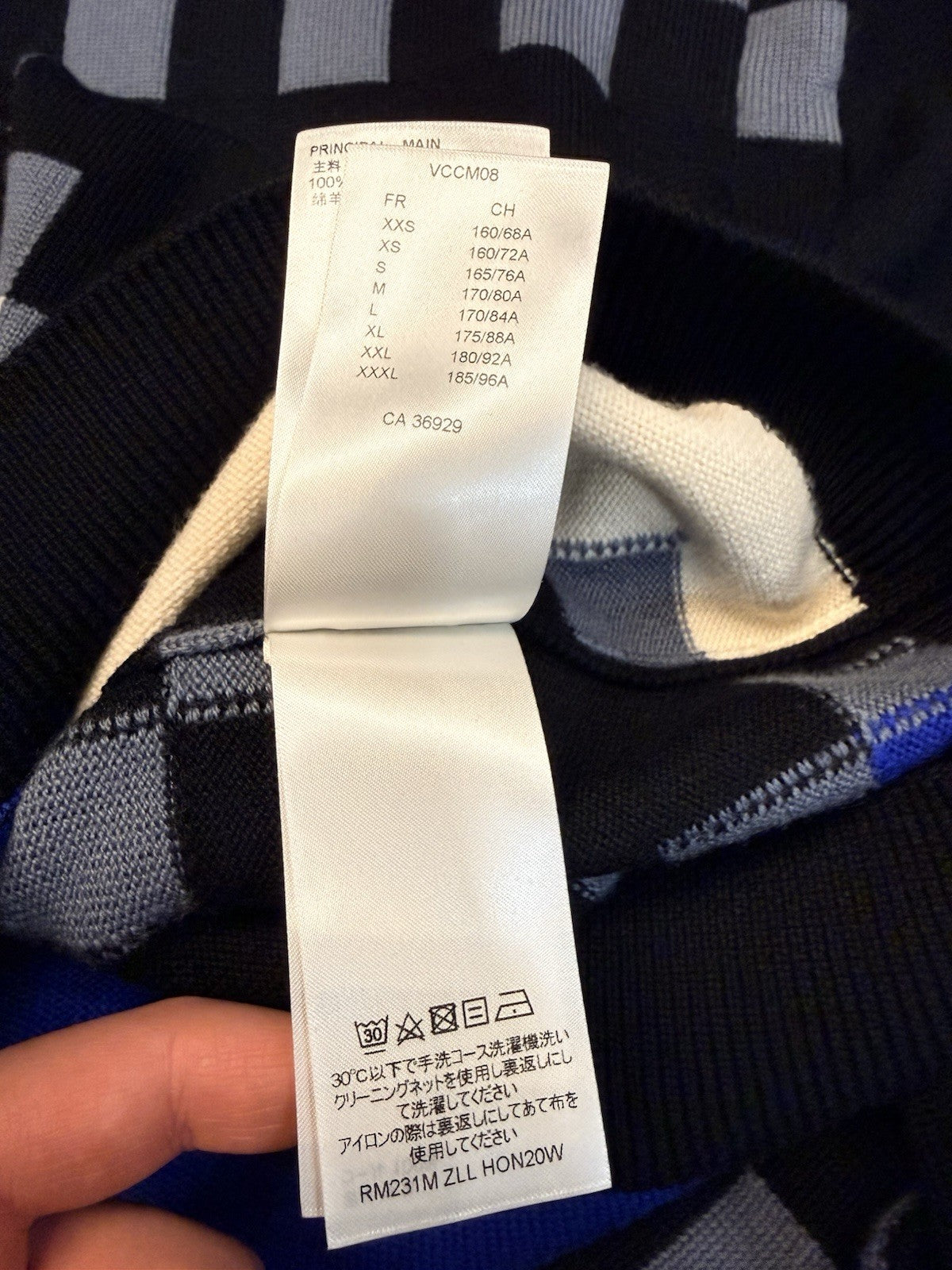 Louis Vuitton Fair Isle Macro Pullover Sweater Size M ($2645 Retail)