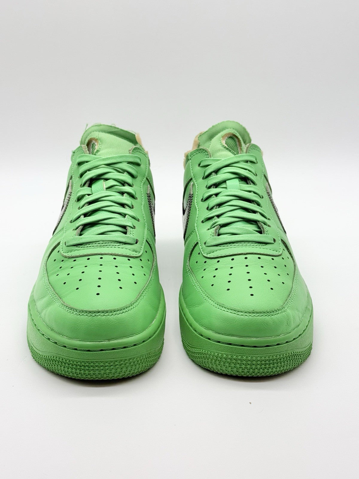 Size 9.5 - Nike Off-White Air Force 1 Low Brooklyn Light Green