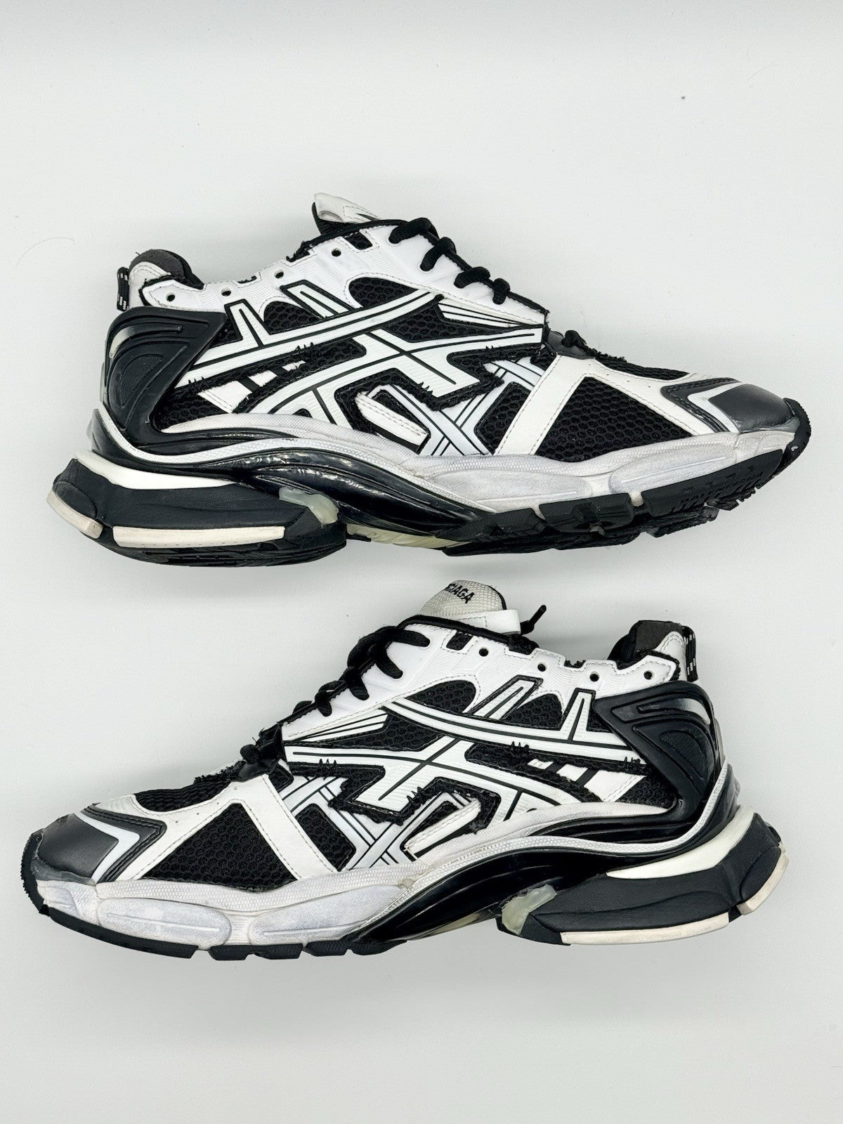 Size 13 - Balenciaga Runner Sneaker Black White