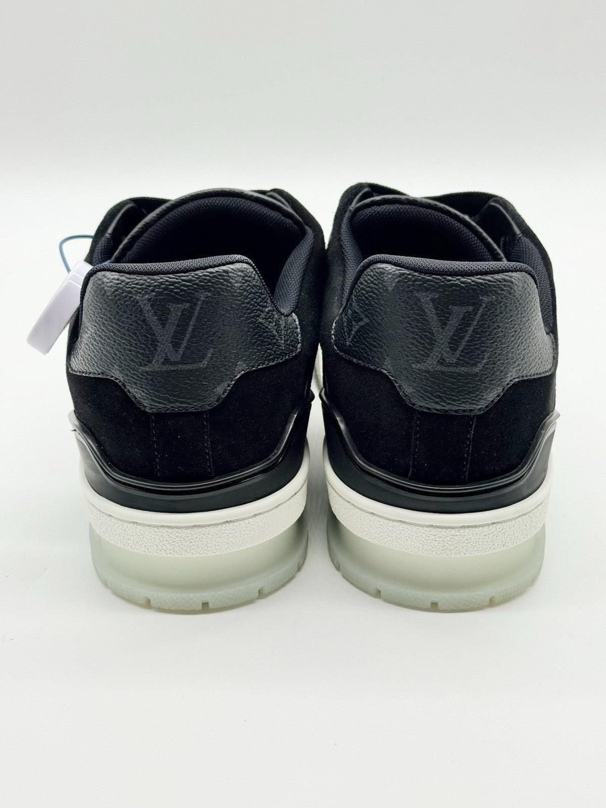 WORN ONCE Size 7 - Louis Vuitton Trainer Black Monogram