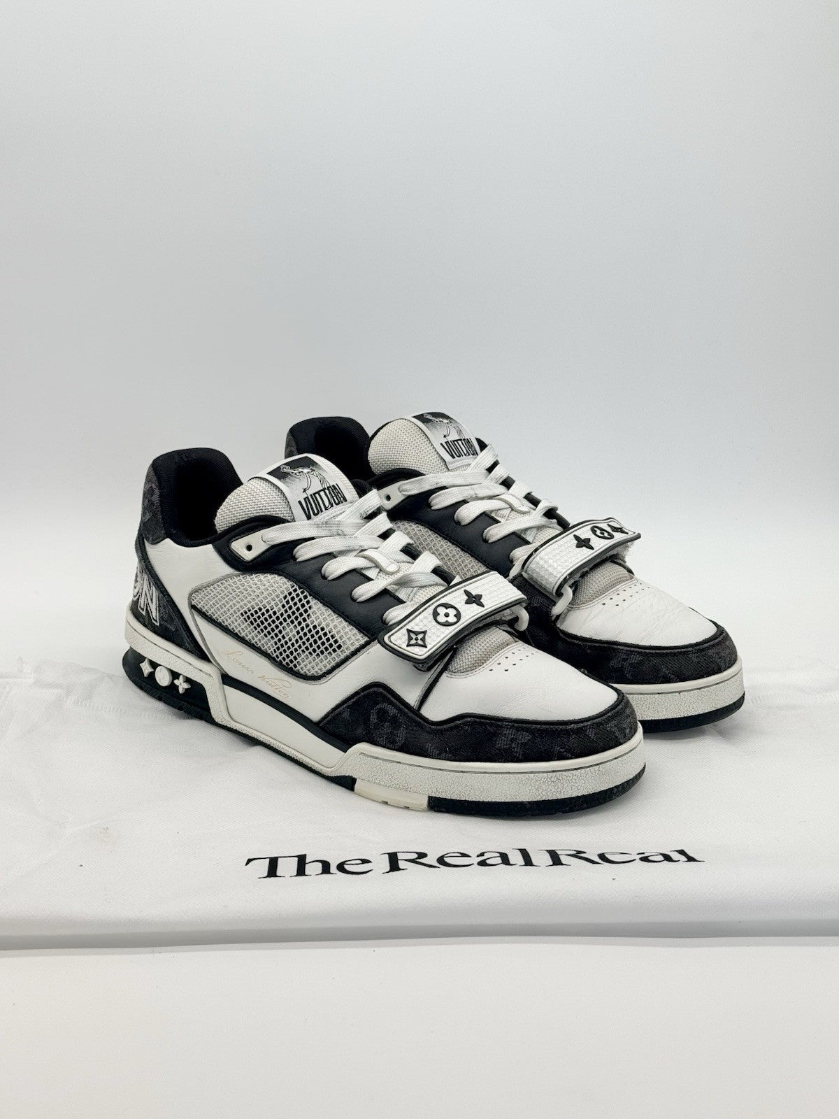 Size 9 - Louis Vuitton Trainer Low Strap Black