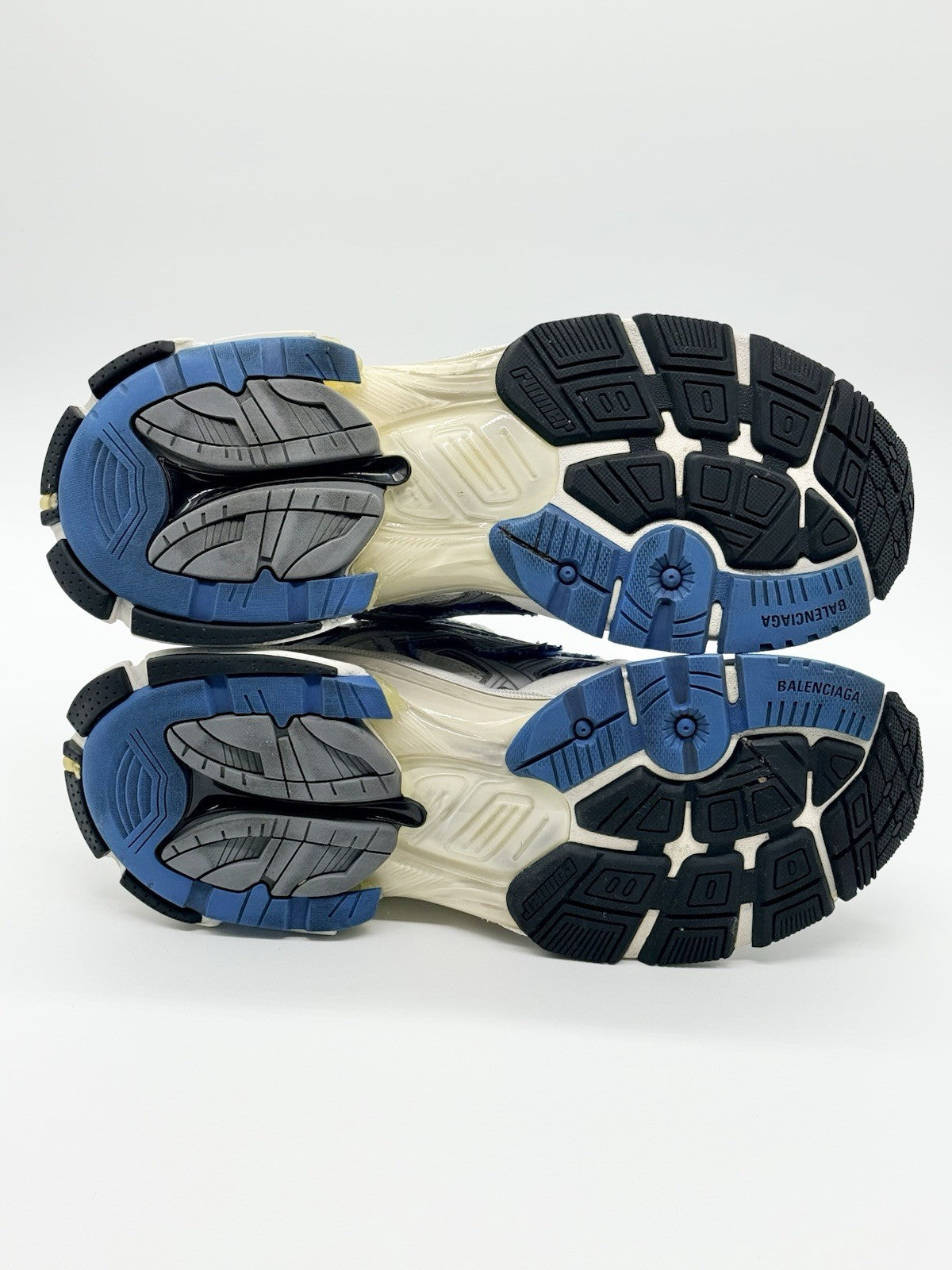 Size 10 - Balenciaga Runner Sneaker White Blue Yellow