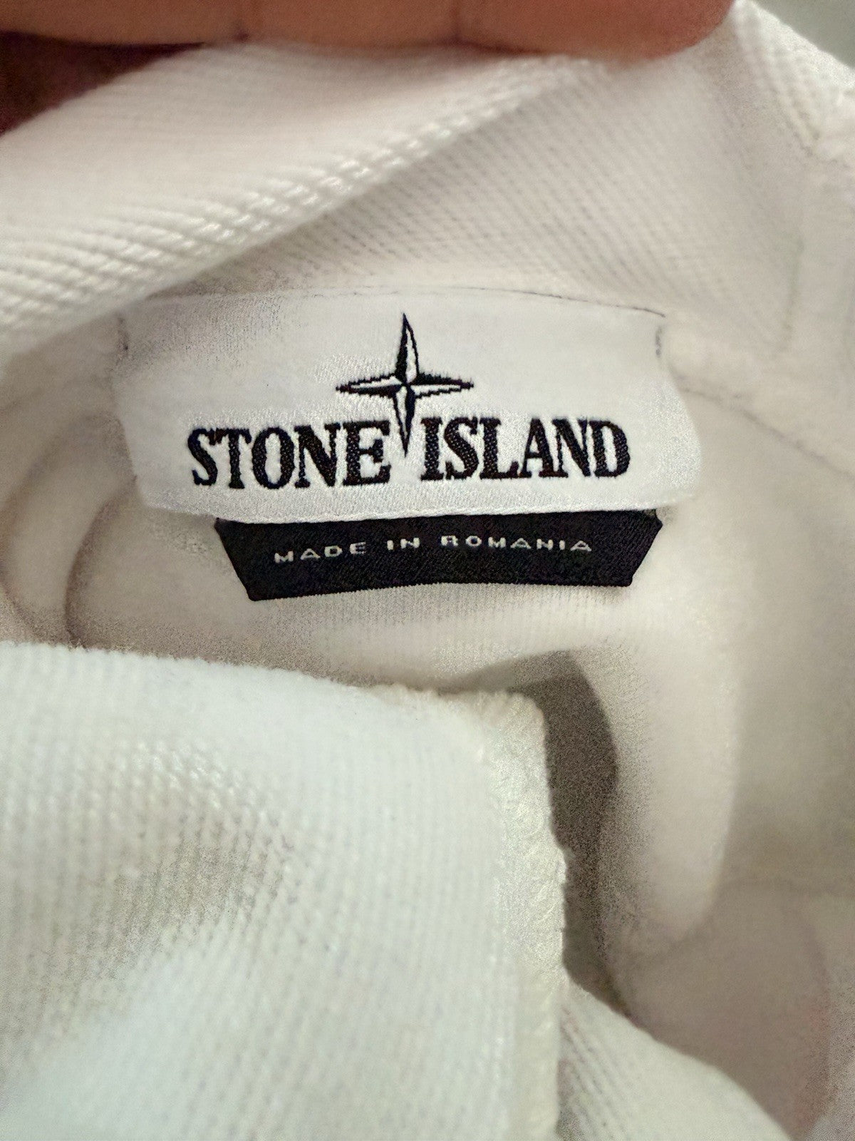 Stone Island White Hoodie Size XL