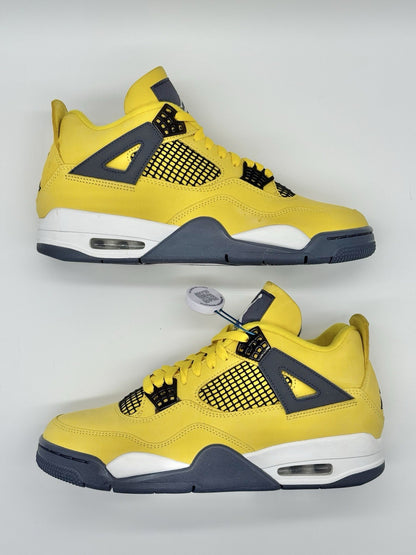 WORN ONCE - Size 9.5 - Jordan 4 Retro Mid Lightning