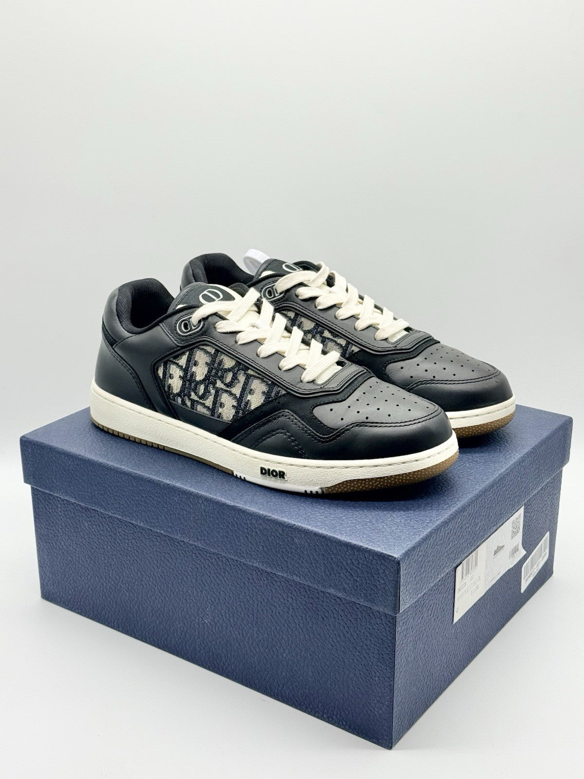 Size 8 - Dior B27 Low Dior Oblique Galaxy - Black Beige