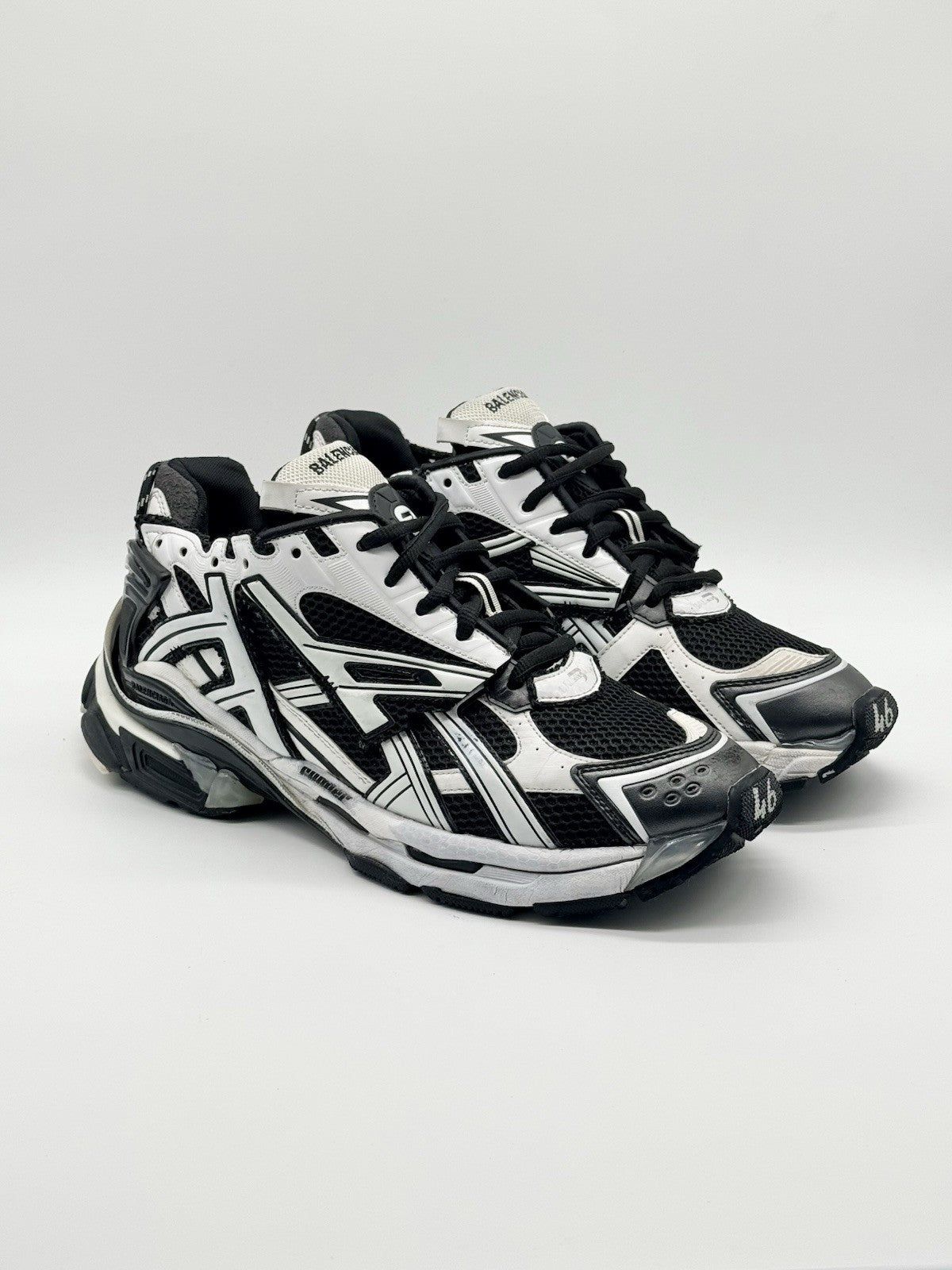 Size 13 - Balenciaga Runner Sneaker Black White