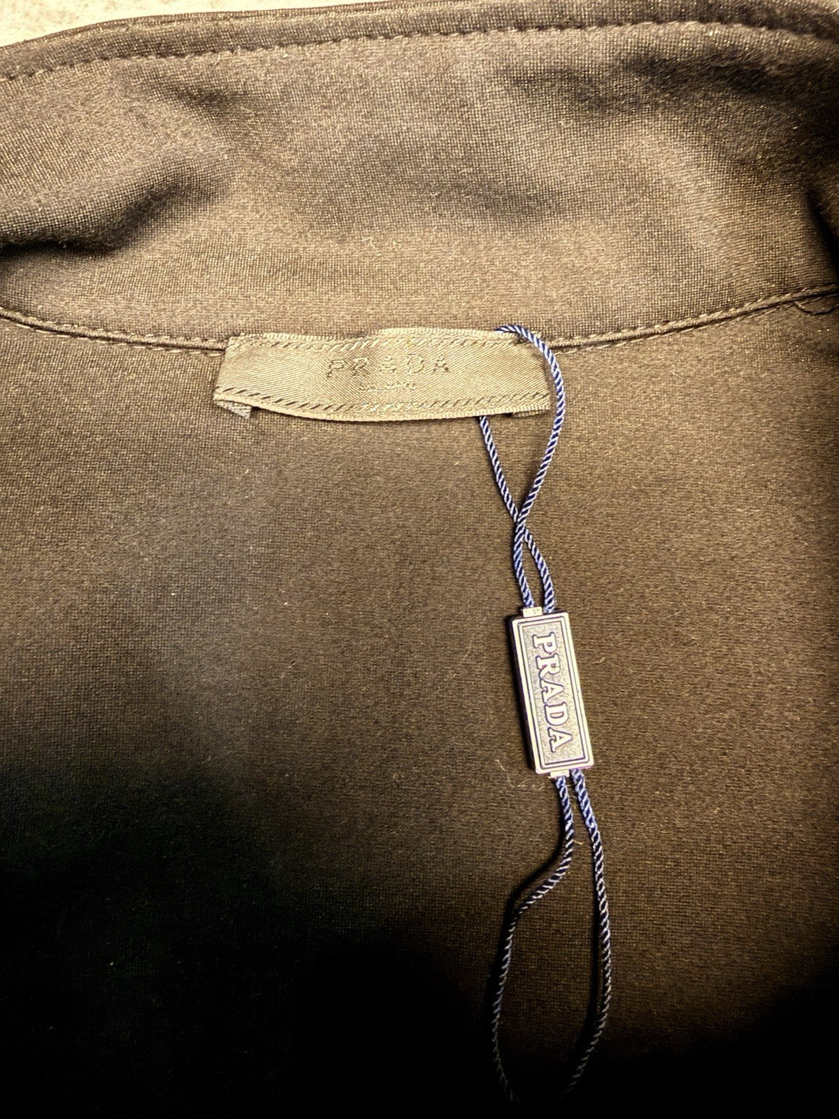 PRADA Nylon Lightweight Bomber Track Jacket Black Mens L Full Zip ($2800 Retail)