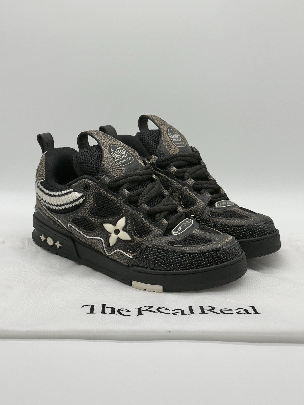 Size 10 - Louis Vuitton Skate Sneaker Black Gold