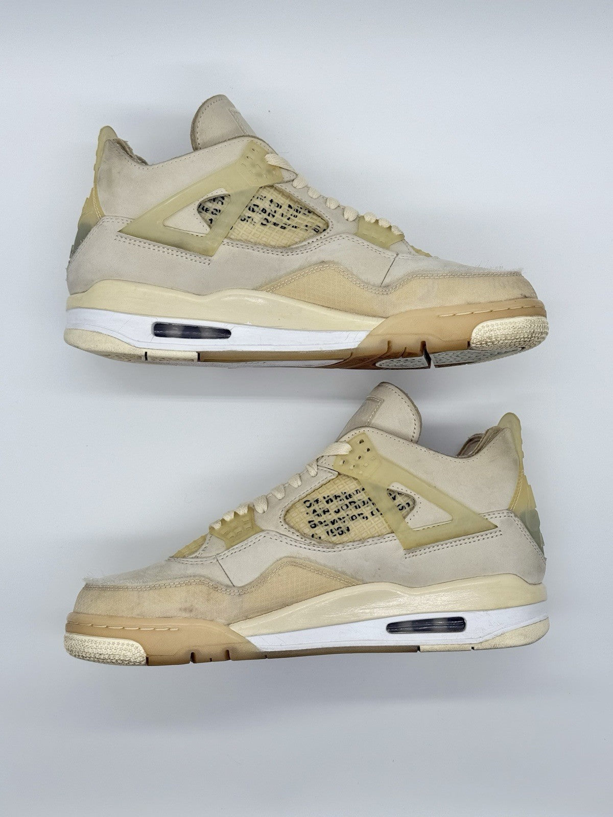 Size 9m/10.5w - Jordan 4 Off-White Sail