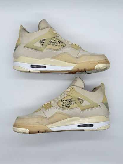 Size 9m/10.5w - Jordan 4 Off-White Sail