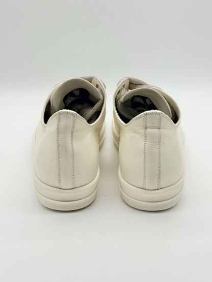 Size 11 - Rick Owens Jumbo Lace Low White Mainline