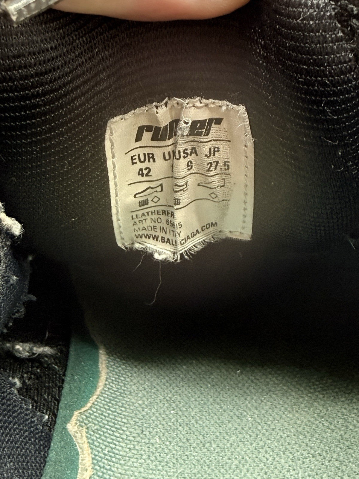 Size 9 - Balenciaga Runner Sneaker Black