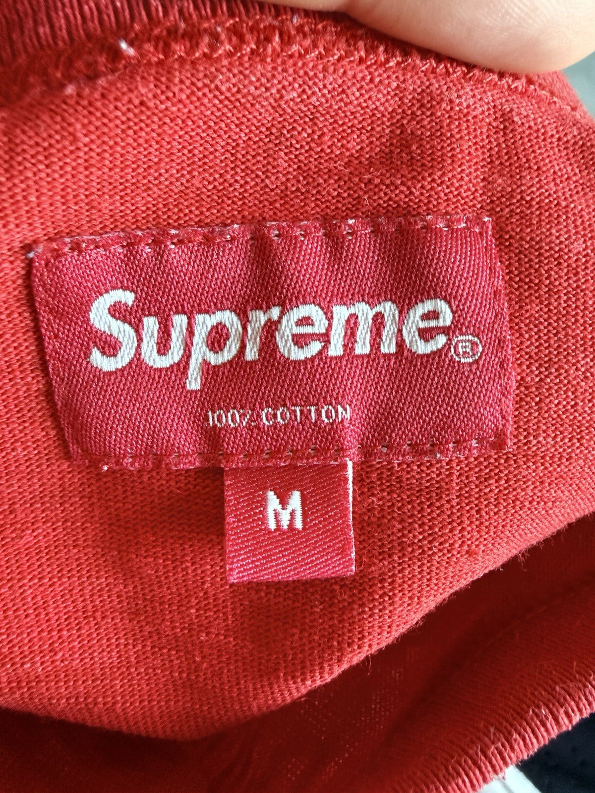 Supreme Alpha Omega Tee Red Size M