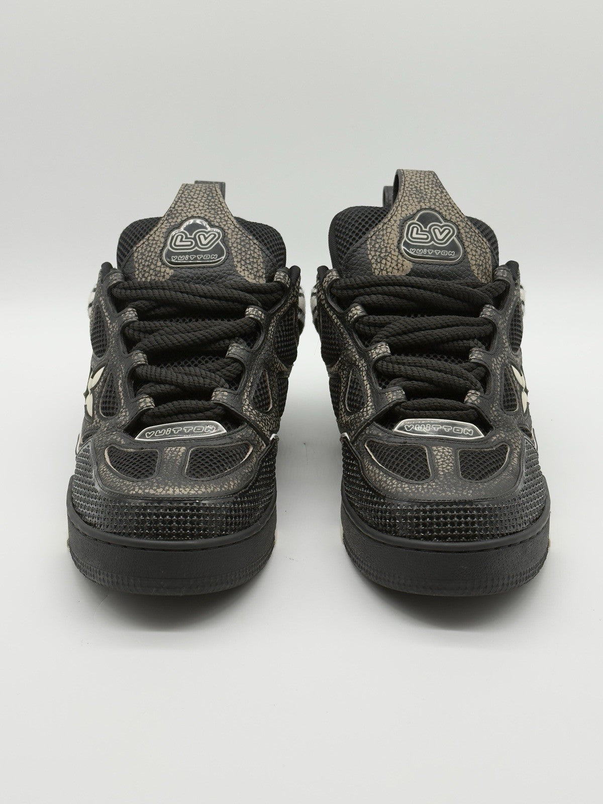 Size 10 - Louis Vuitton Skate Sneaker Black Gold