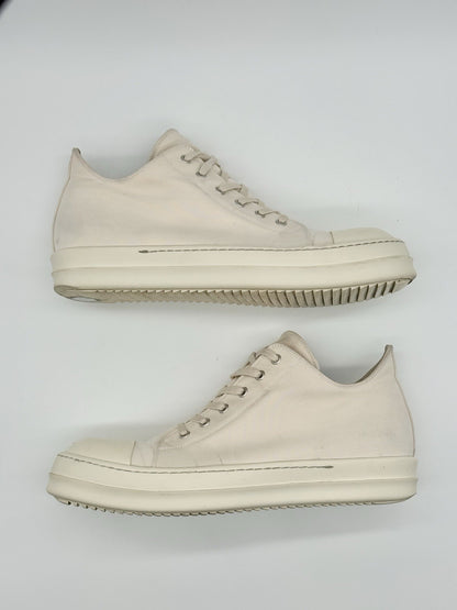 Size 11 - Rick Owens Low Ramones White