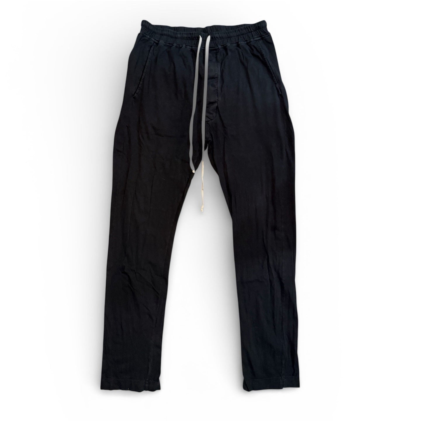 Rick Owens DRKSHDW Berlin drawstring pants in black cotton Size S ($715 Retail)