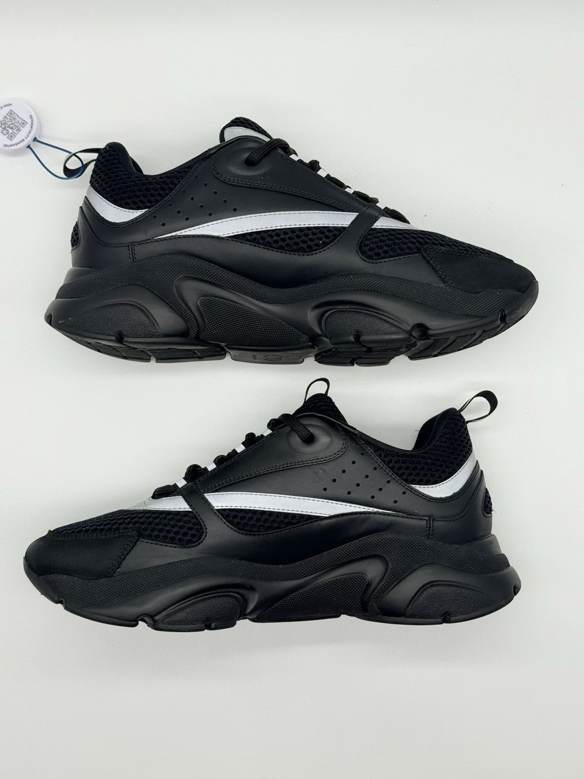 Size 9.5 - Dior B22 Black Reflective