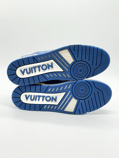 Size 11 - Louis Vuitton Trainer Low #54 Mini Monogram - Blue