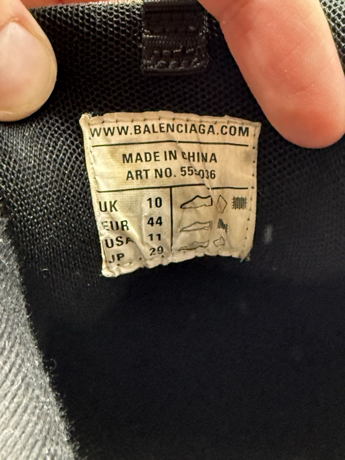 Size 11 - Balenciaga Track LED Sneaker Grey