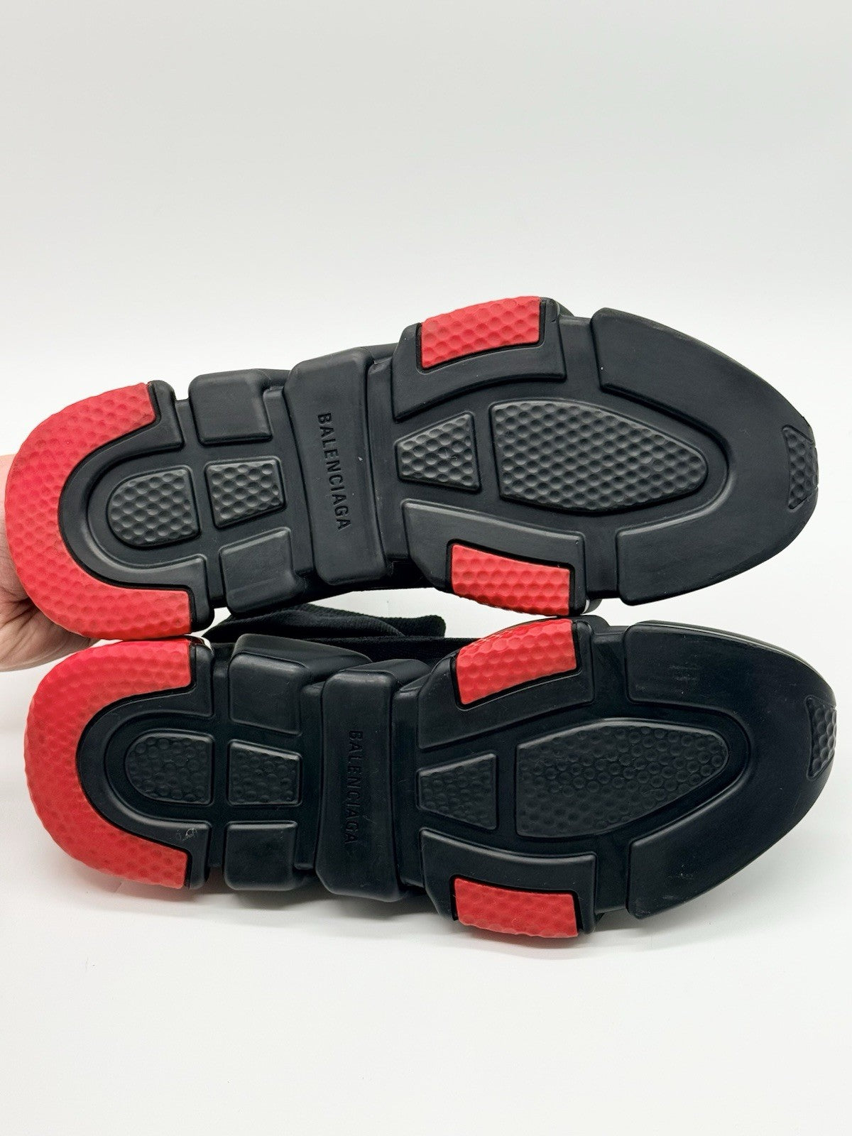 WORN ONCE Size 10 - Balenciaga Speed Trainer Black Red