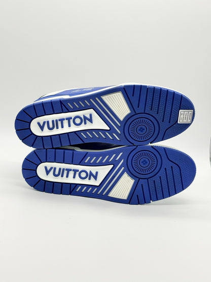 Size 12 - Louis Vuitton Trainer Low #54 Mini Monogram - Blue
