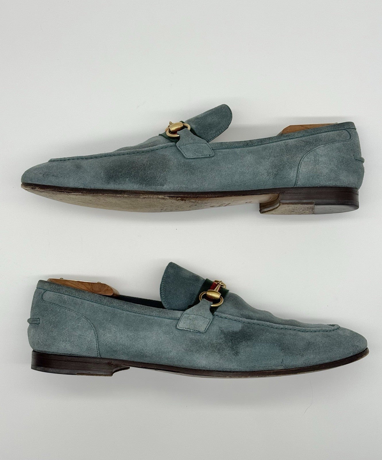 Gucci 1953 Horsebit Loafer - Blue Suede - size 12uk/13us