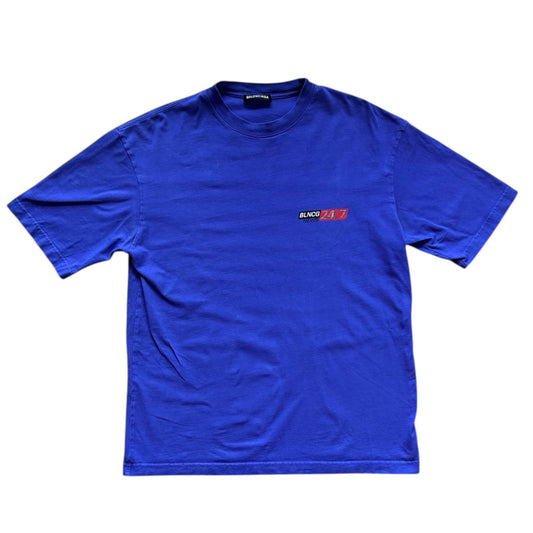 Balenciaga News BLNCG NEWS 24/7 T-SHIRT Blue S