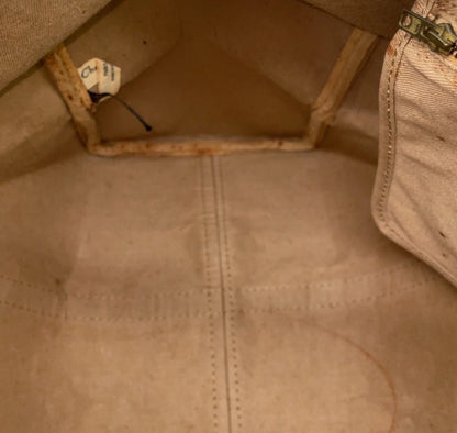 Auth Christian Dior Trotter Pattern Canvas Leather Navy Mini Boston Bag NS101457