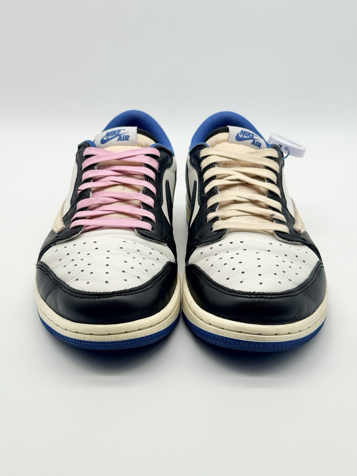 Size 9 - Jordan 1 Retro x Fragment Design x Travis Scott Low Blue